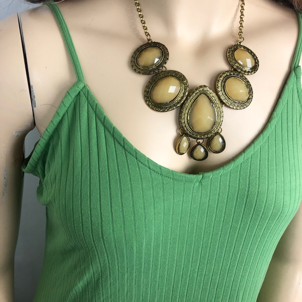 2x Plus Size Solid Light Green Ribbed Sleeveless … - image 4